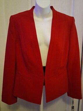 Tahari open-front blazer